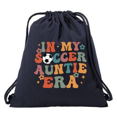 In My Soccer Auntie Era Drawstring Bag