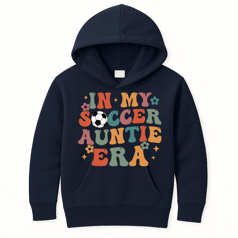 In My Soccer Auntie Era Kids Hoodie
