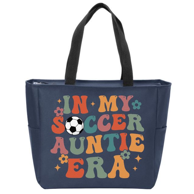 In My Soccer Auntie Era Zip Tote Bag