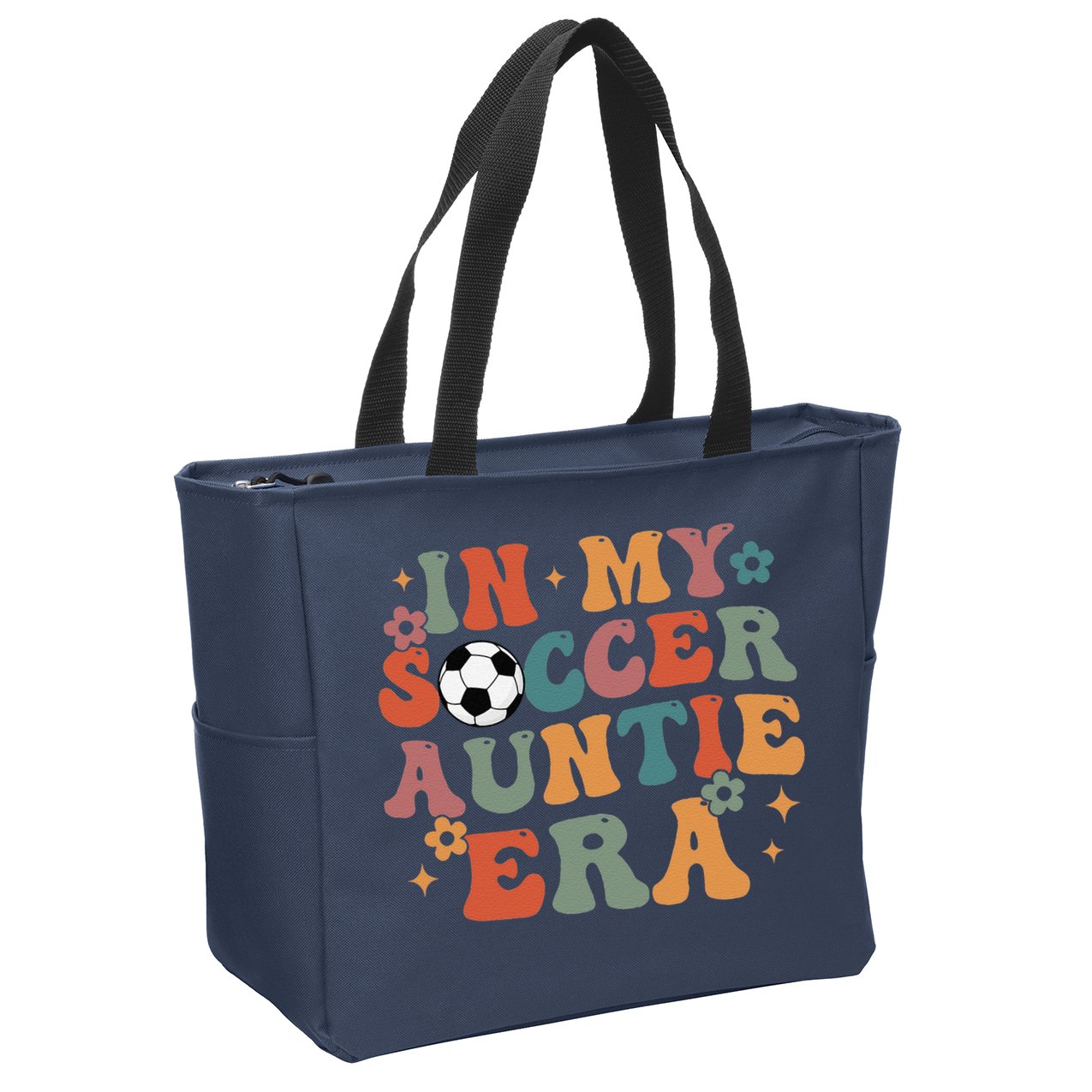 In My Soccer Auntie Era Zip Tote Bag