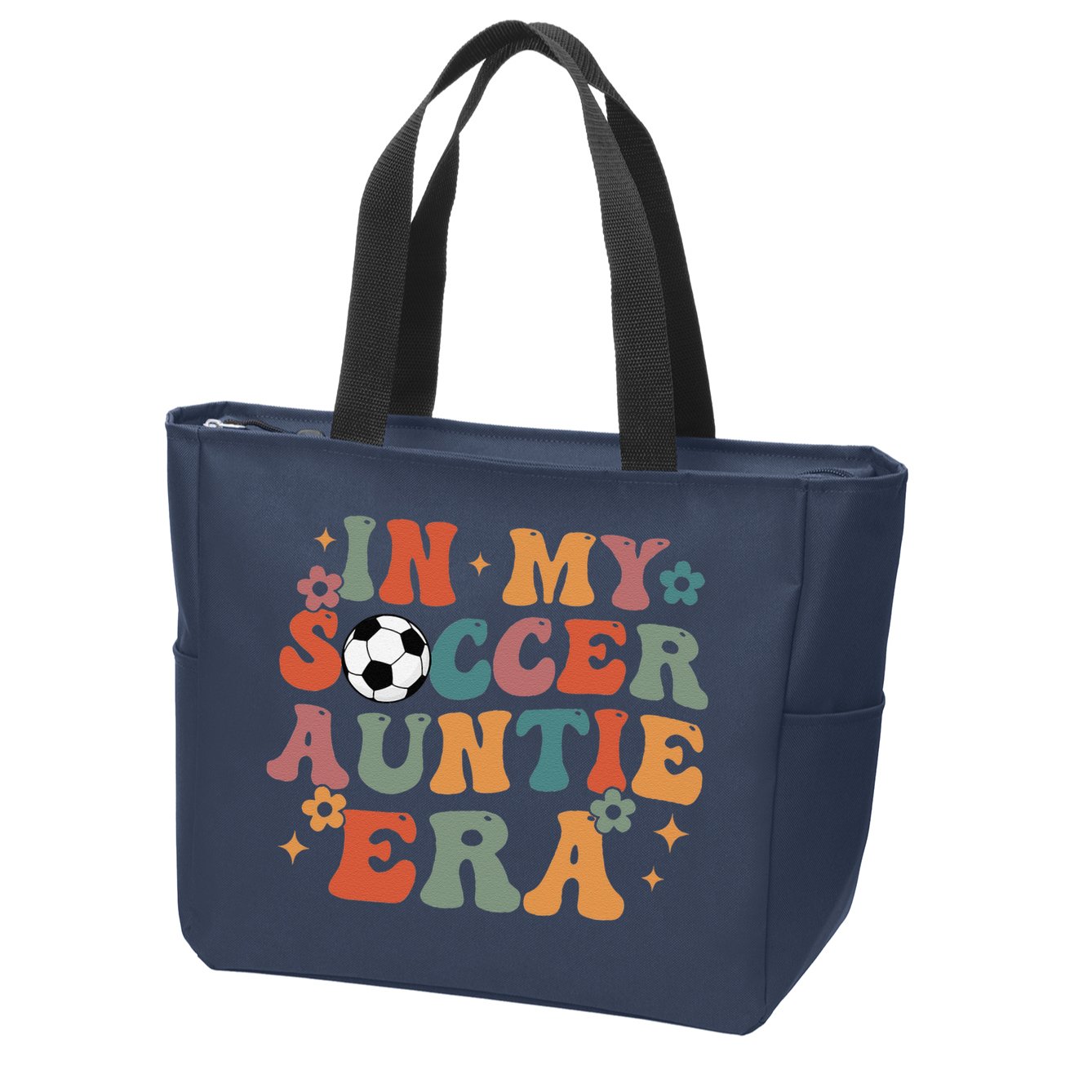 In My Soccer Auntie Era Zip Tote Bag