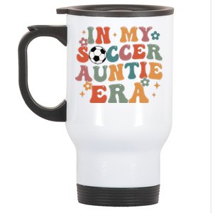 In My Soccer Auntie Era Stainless Steel Travel Mug