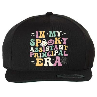 In My Spooky Assistant Principal Era Retro Ghost Halloween Wool Snapback Cap