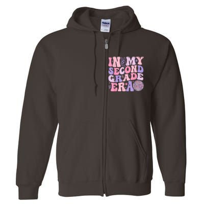 In My Second Grade Era Back To School Teacher Full Zip Hoodie