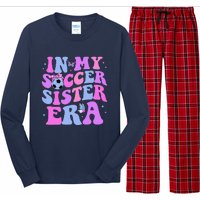 In My Soccer Sister Era Groovy Soccer Sister Long Sleeve Pajama Set