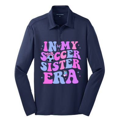 In My Soccer Sister Era Groovy Soccer Sister Silk Touch Performance Long Sleeve Polo