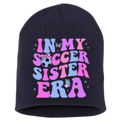 In My Soccer Sister Era Groovy Soccer Sister Short Acrylic Beanie