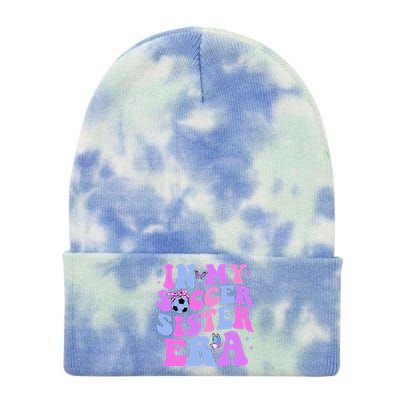 In My Soccer Sister Era Groovy Soccer Sister Tie Dye 12in Knit Beanie