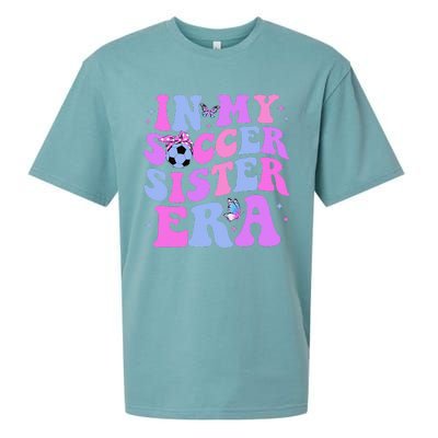 In My Soccer Sister Era Groovy Soccer Sister Sueded Cloud Jersey T-Shirt