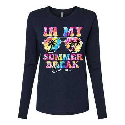 In My Summer Break Era Last Day Of School Teacher Squad Womens Cotton Relaxed Long Sleeve T-Shirt