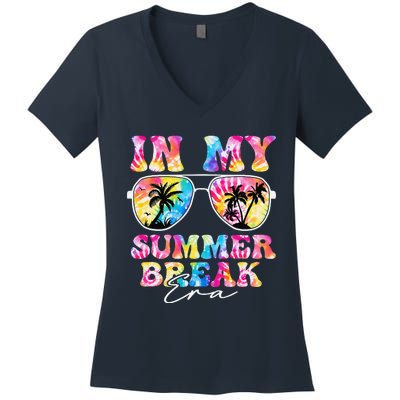 In My Summer Break Era Last Day Of School Teacher Squad Women's V-Neck T-Shirt