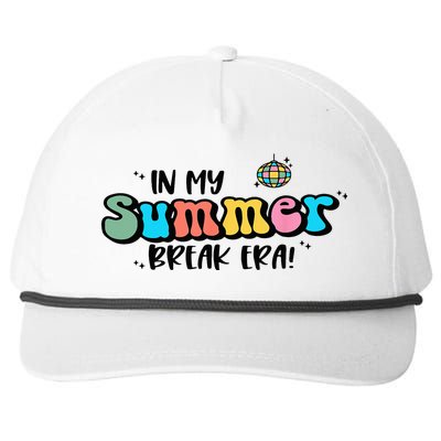 In My Summer Break Era Retro Last Day Of School Teacher Snapback Five-Panel Rope Hat