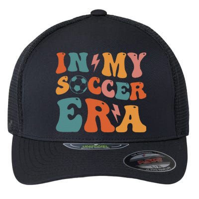 In My Soccer Era Soccer Coach Gift Flexfit Unipanel Trucker Cap