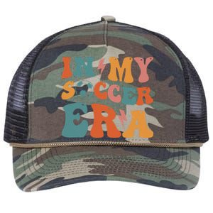 In My Soccer Era Soccer Coach Gift Retro Rope Trucker Hat Cap