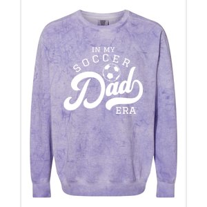 In My Soccer Dad Era Gift Colorblast Crewneck Sweatshirt