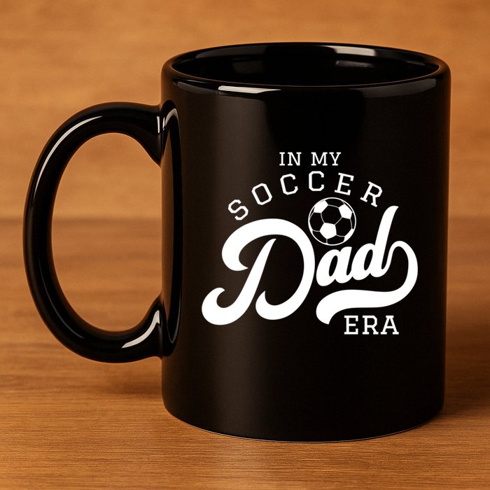 In My Soccer Dad Era Gift 11oz C Handle Ceramic Mug