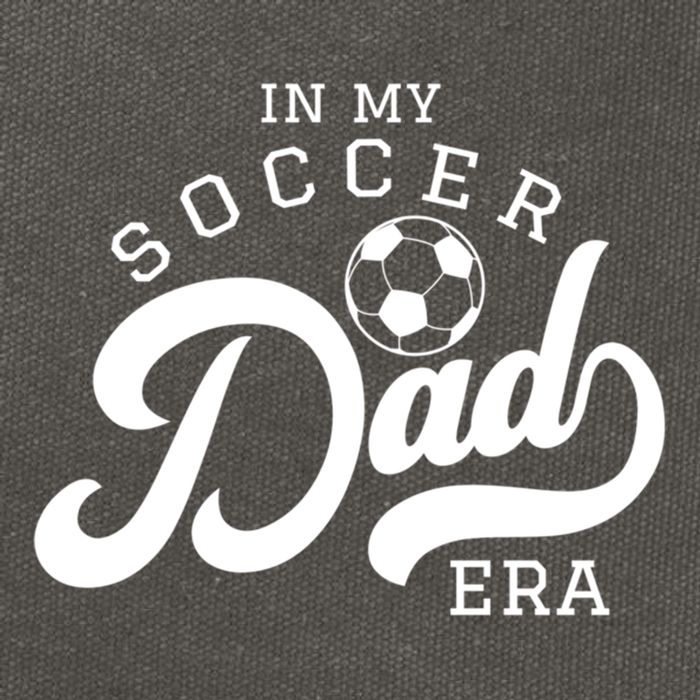 In My Soccer Dad Era Gift Cotton Canvas Backpack