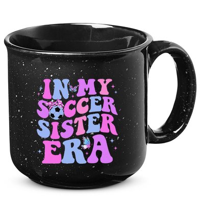 In My Soccer Sister Era Groovy Soccer Sister 15oz Campfire Ceramic Mug