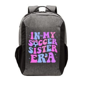 In My Soccer Sister Era Groovy Soccer Sister Vector Backpack