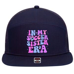 In My Soccer Sister Era Groovy Soccer Sister 7 Panel Mesh Trucker Snapback Hat