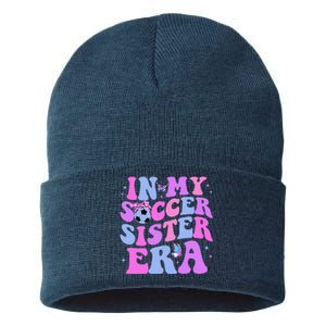 In My Soccer Sister Era Groovy Soccer Sister Sustainable Knit Beanie