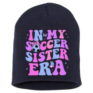 In My Soccer Sister Era Groovy Soccer Sister Short Acrylic Beanie