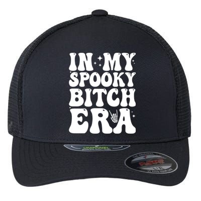 In My Spooky Bitch Era Funny Spooky Bitch Halloween Vibes Great Gift Flexfit Unipanel Trucker Cap