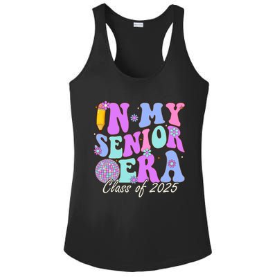 In My Senior Era Class Of 2025 Graduate Retro Groovy Gift Ladies PosiCharge Competitor Racerback Tank