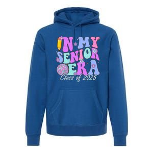 In My Senior Era Class Of 2025 Graduate Retro Groovy Gift Premium Hoodie