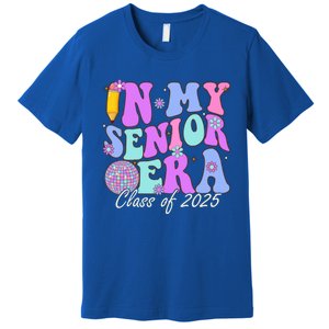 In My Senior Era Class Of 2025 Graduate Retro Groovy Gift Premium T-Shirt