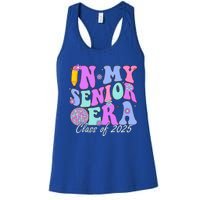 In My Senior Era Class Of 2025 Graduate Retro Groovy Gift Women's Racerback Tank