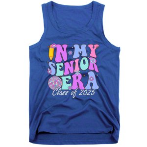 In My Senior Era Class Of 2025 Graduate Retro Groovy Gift Tank Top