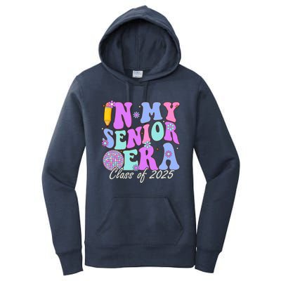 In My Senior Era Class Of 2025 Graduate Retro Groovy Gift Women's Pullover Hoodie