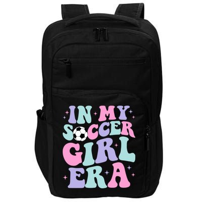 In My Soccer Era Retro Groovy Soccer Gift Impact Tech Backpack