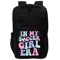 In My Soccer Era Retro Groovy Soccer Gift Impact Tech Backpack