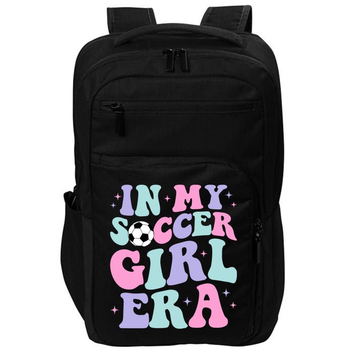 In My Soccer Era Retro Groovy Soccer Gift Impact Tech Backpack
