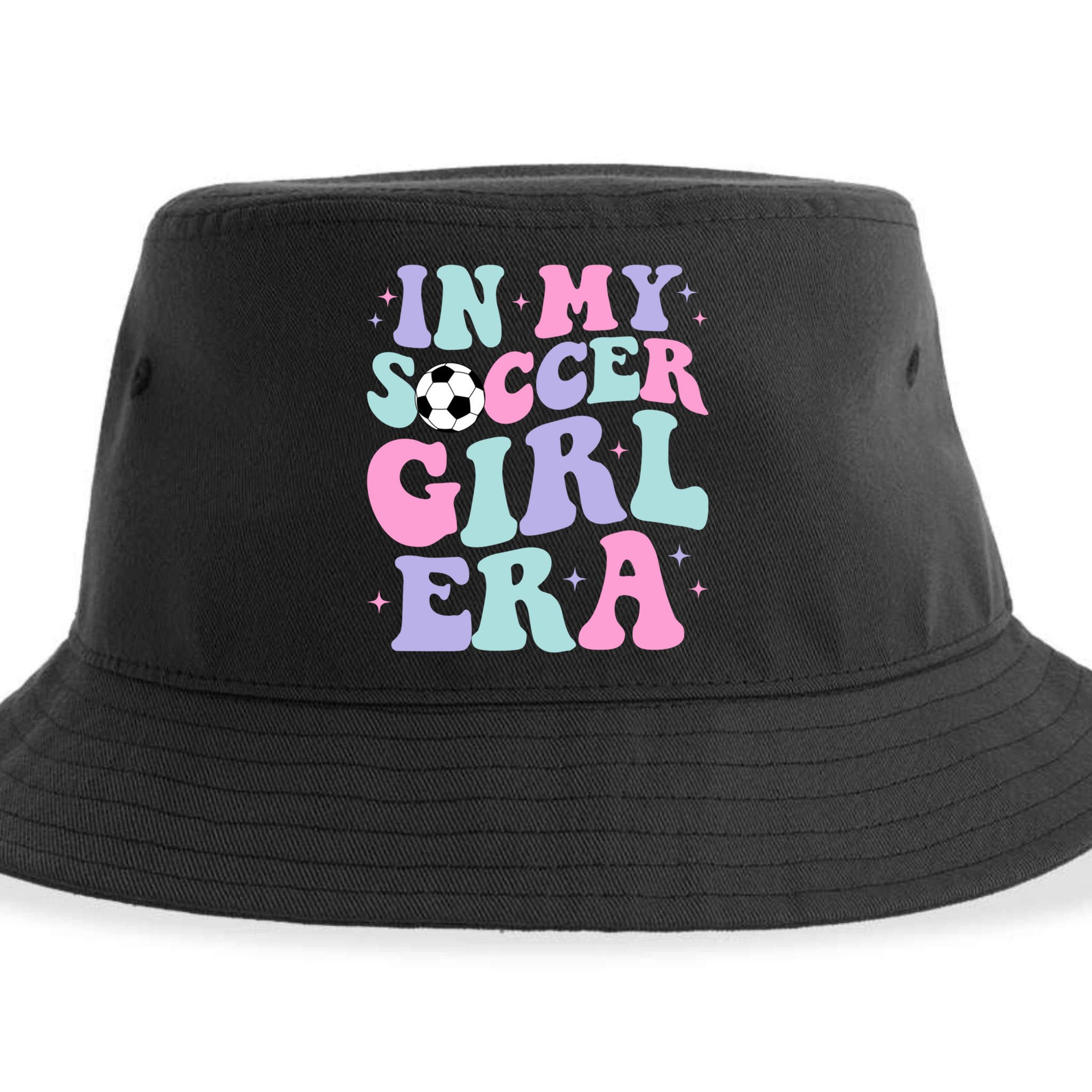 In My Soccer Era Retro Groovy Soccer Gift Sustainable Bucket Hat