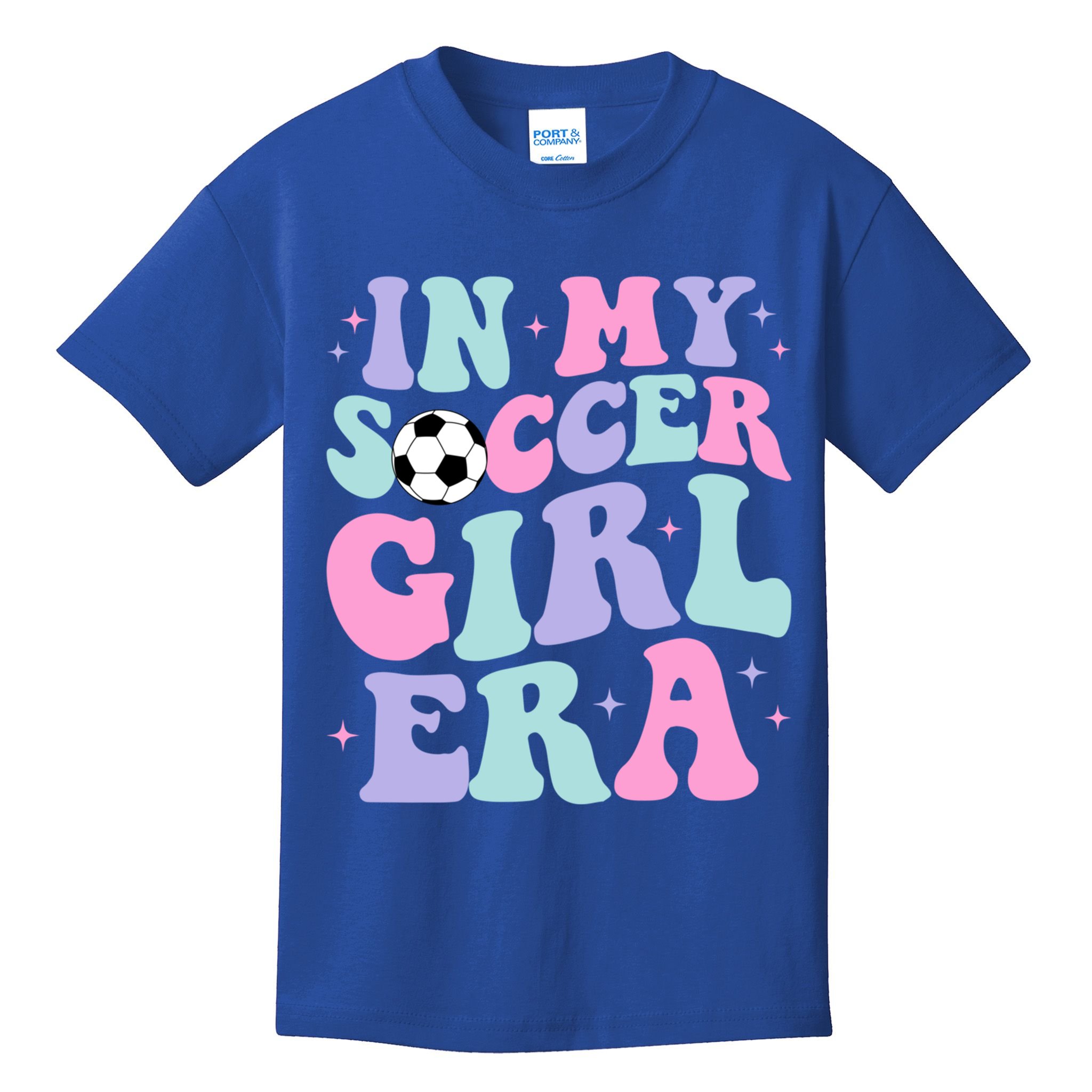 In My Soccer Era Retro Groovy Soccer Gift Kids T-Shirt
