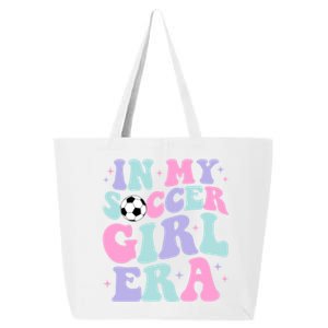 In My Soccer Era Retro Groovy Soccer Gift 25L Jumbo Tote