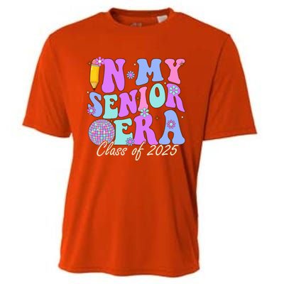 In My Senior Era Class Of 2025 Graduate Retro Groovy Gift Cooling Performance Crew T-Shirt