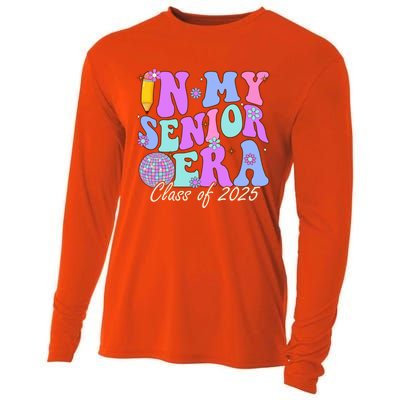 In My Senior Era Class Of 2025 Graduate Retro Groovy Gift Cooling Performance Long Sleeve Crew