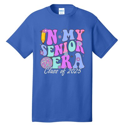 In My Senior Era Class Of 2025 Graduate Retro Groovy Gift Tall T-Shirt