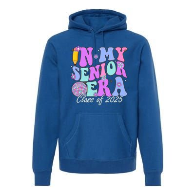 In My Senior Era Class Of 2025 Graduate Retro Groovy Gift Premium Hoodie