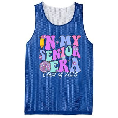 In My Senior Era Class Of 2025 Graduate Retro Groovy Gift Mesh Reversible Basketball Jersey Tank