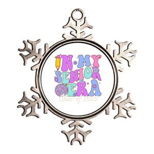 In My Senior Era Class Of 2025 Graduate Retro Groovy Gift Metallic Star Ornament