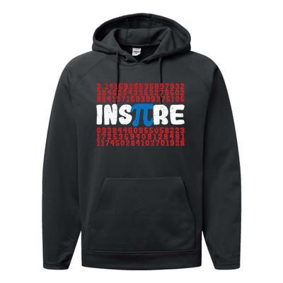 Inspire Math Superhero Pi Day Mathematics Teacher Nerd Geek Performance Fleece Hoodie