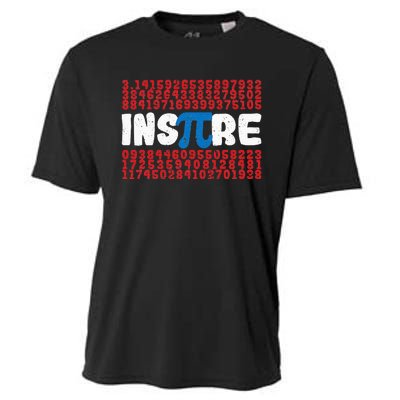 Inspire Math Superhero Pi Day Mathematics Teacher Nerd Geek Cooling Performance Crew T-Shirt