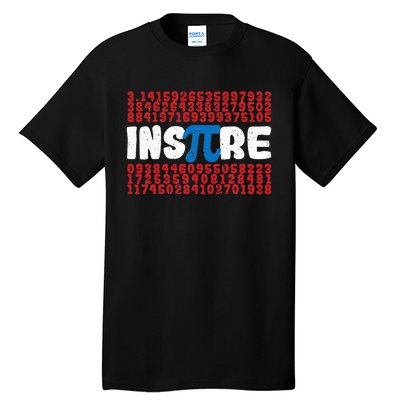 Inspire Math Superhero Pi Day Mathematics Teacher Nerd Geek Tall T-Shirt