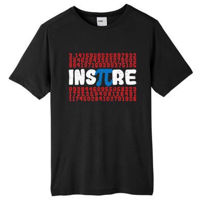 Inspire Math Superhero Pi Day Mathematics Teacher Nerd Geek Tall Fusion ChromaSoft Performance T-Shirt