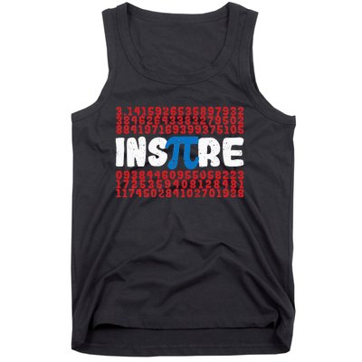 Inspire Math Superhero Pi Day Mathematics Teacher Nerd Geek Tank Top